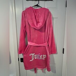 Juicy Couture Plush Hooded Bathrobe